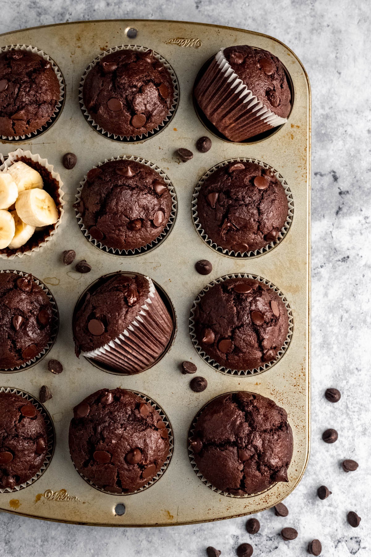 Chocolate Banana Muffins