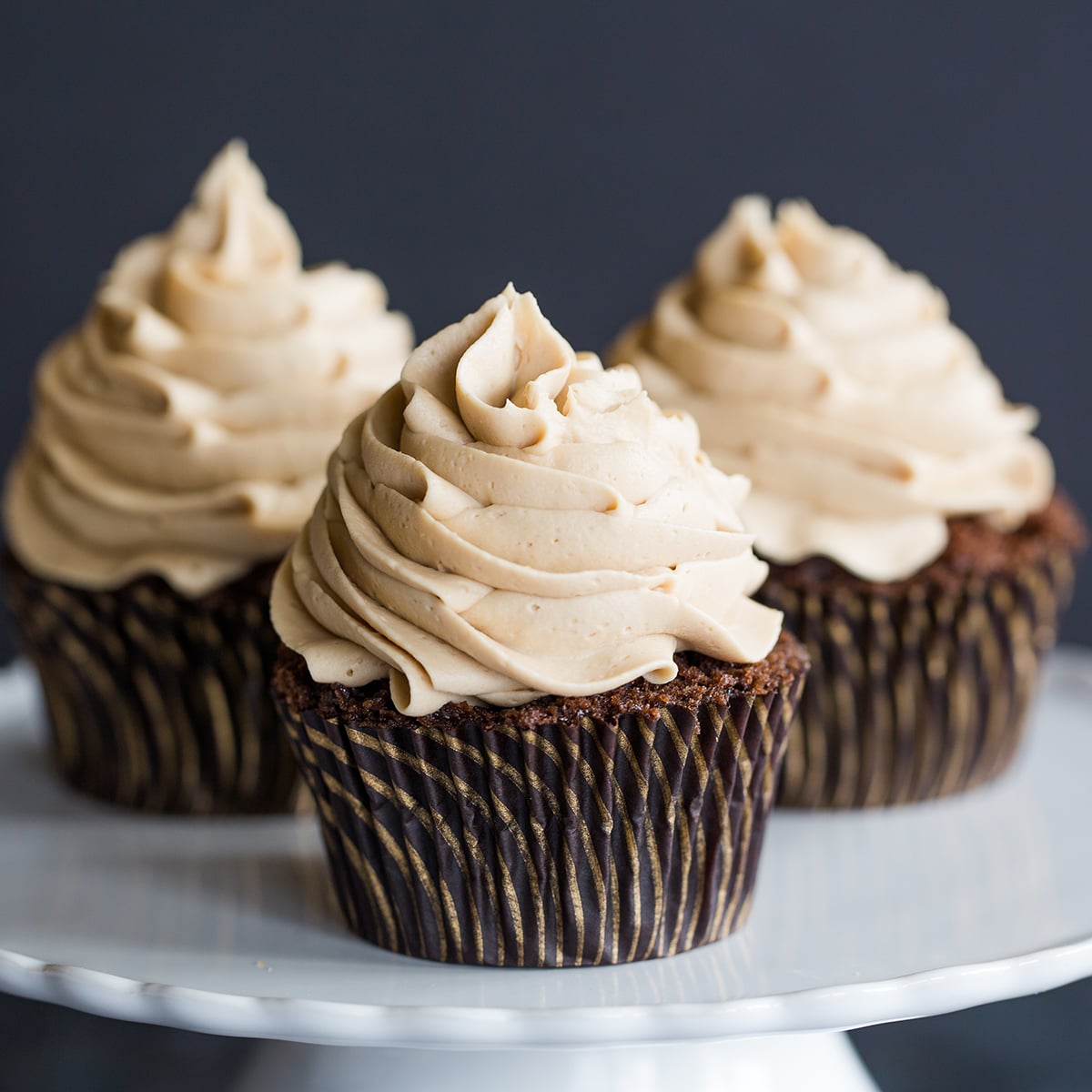 Mocha Cupcakes with Espresso Buttercream Frosting