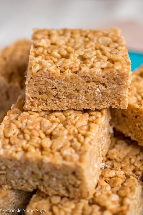 Peanut Butter Honey Rice Krispie Treats