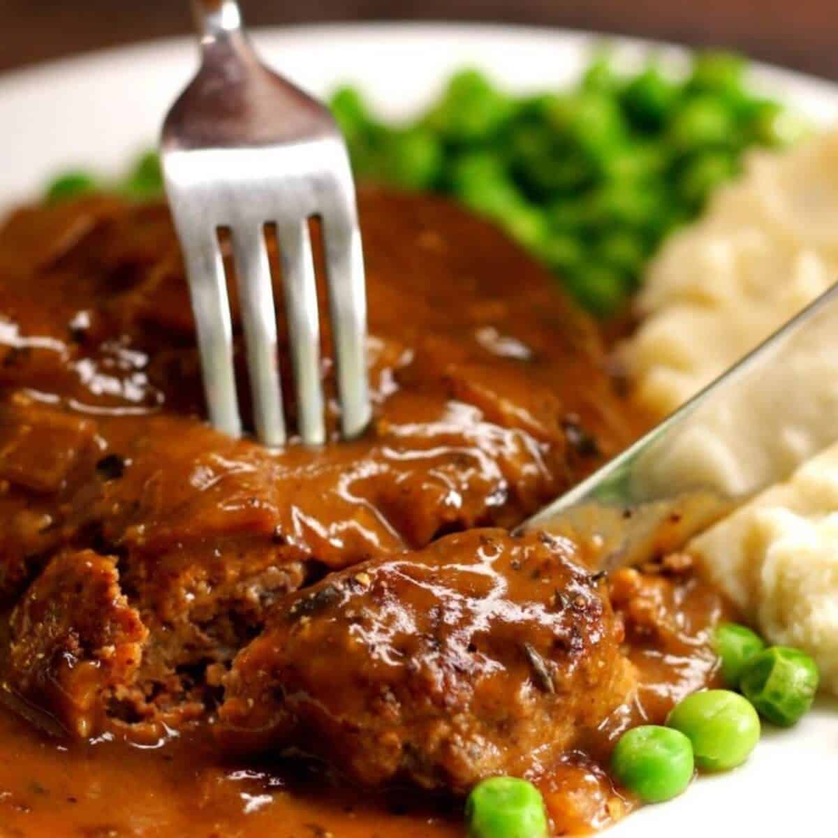 Salisbury Steak with Onion Gravy